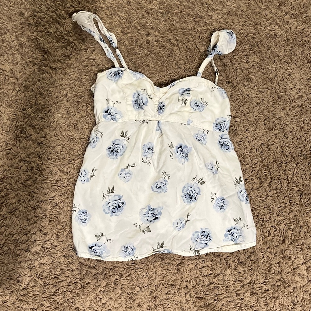 Abercrombie and Fitch Dressy Tank Top with semi cap straps.